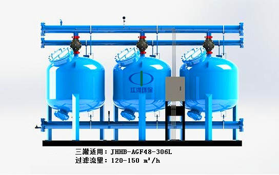 全自动浅层砂过滤器 三罐